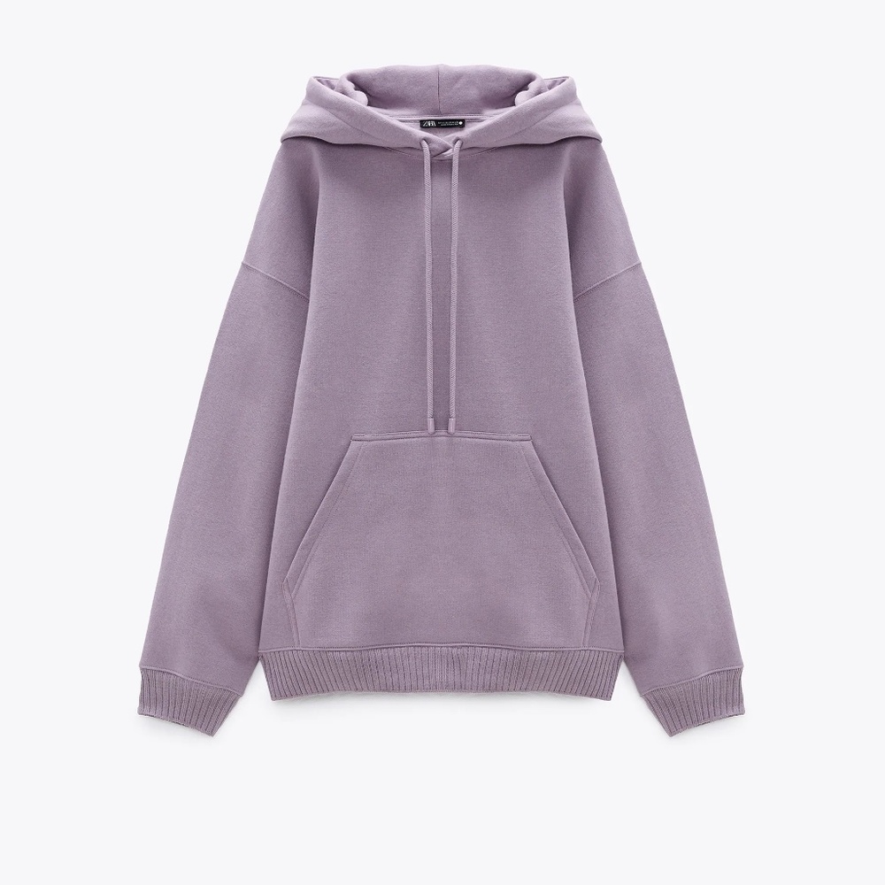 Zara oversized hoodie mauve sz M